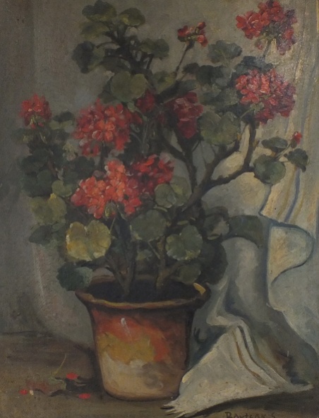 91. bortsok samu ( 1881 - 1931 ) - flori - ulei pe panza - 65 x 50 - 1500 lei